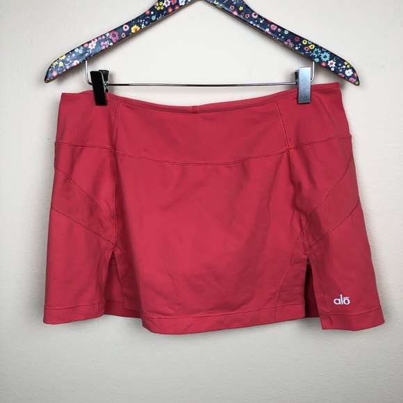 ALO Yoga Pants - Alo tennis skirt with shorts size large coral pink